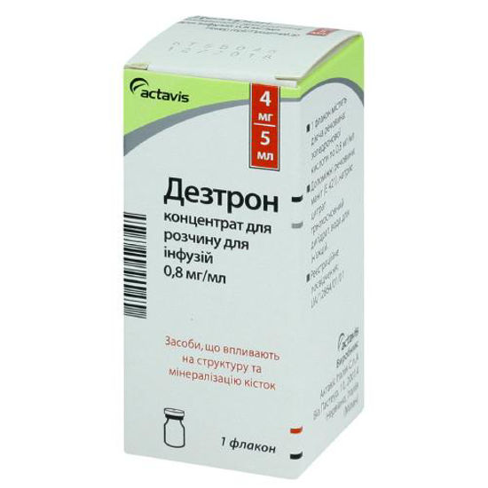 Дезтрон концентрат для розчину для інфузій 0.8 мг / мл флакон №1